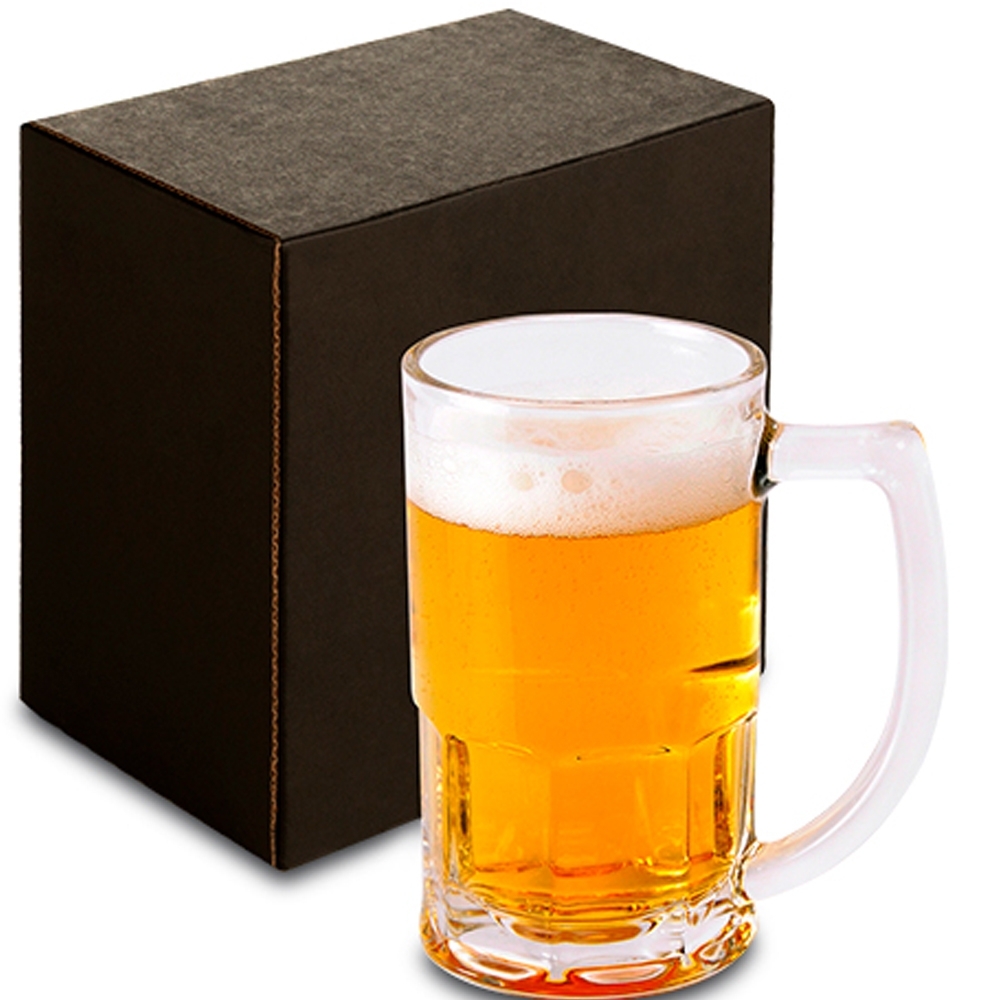 CANECA DE VIDRO PARA  CHOPP / CERVEJA - 340 ML