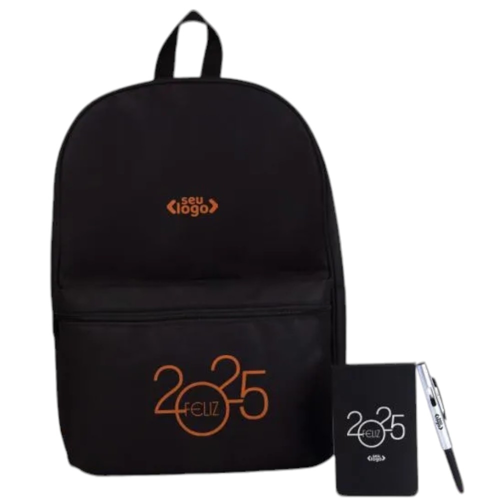 CONJ. MOCHILA, BLOCO E CANETA - 3 PÇS