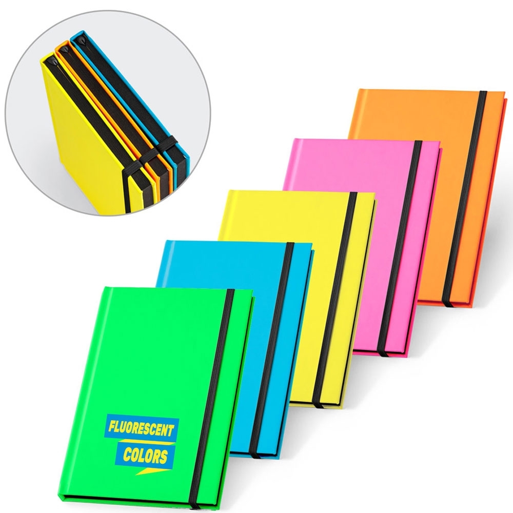 Caderneta tipo Moleskine Fluorescente -93269