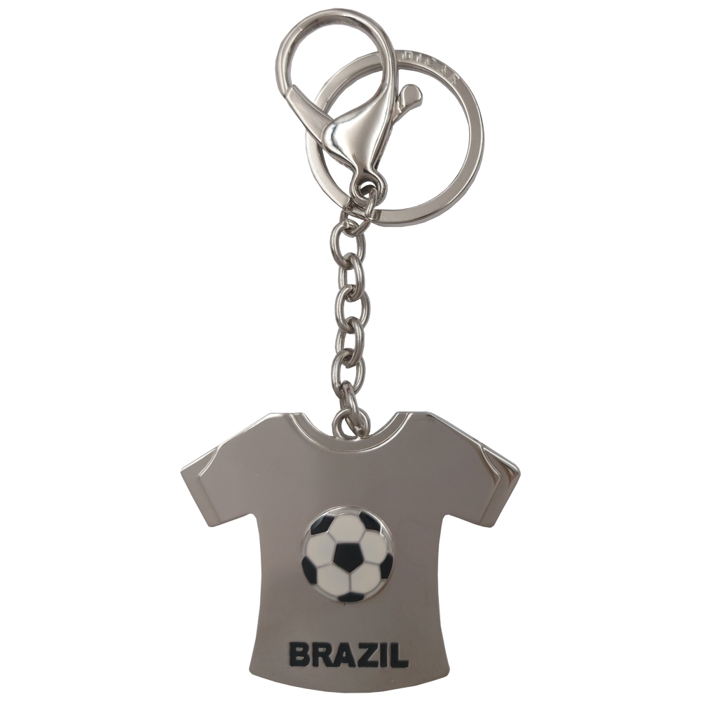 Chaveiro De Metal Camiseta Brasil Bola-S0057