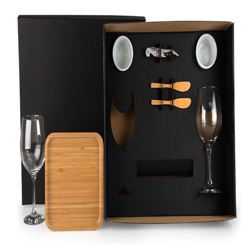 KIT PARA PETISCO / VINHO - 8 PÇS-KT-90247